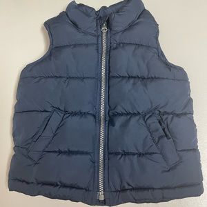 Old Navy Navy Puffer Vest 3t